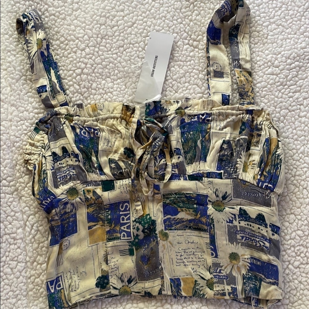 Paris Print Women's Blouse